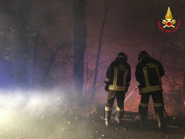 Foto @  ANSA/ UFFICIO STAMPA VIGILI DEL FUOCO 