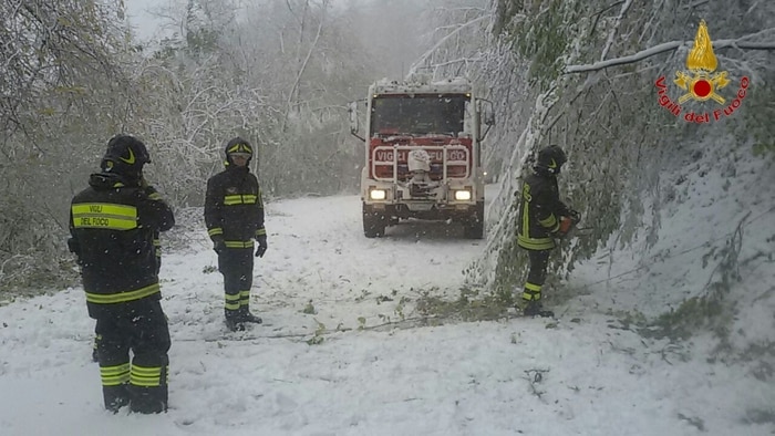 Neve a Montepiano @Ansa