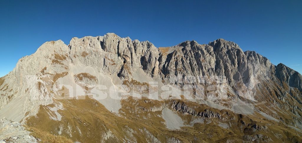La Presolana vista dalla cima delle Crozena