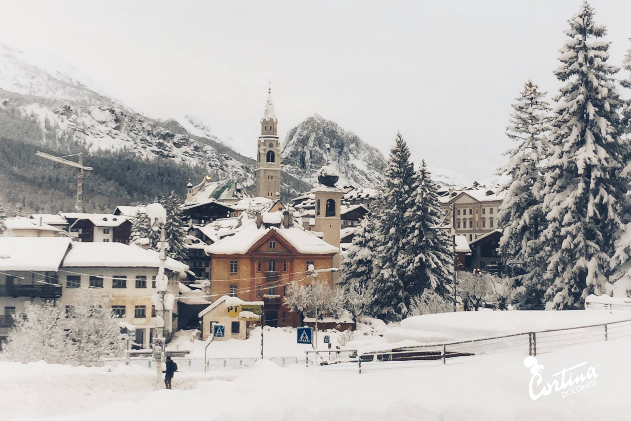 Nella foto Cortina d'Ampezzo. Foto @ Cortina D'Ampezzo Facebook Page