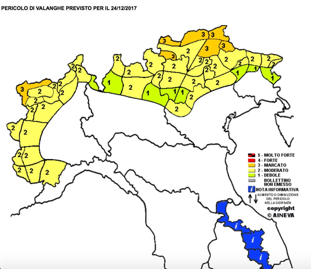 Bollettino AINEVA domenica