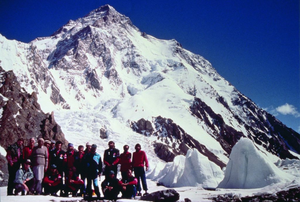 I Ragni di Lecco al campo base 1996