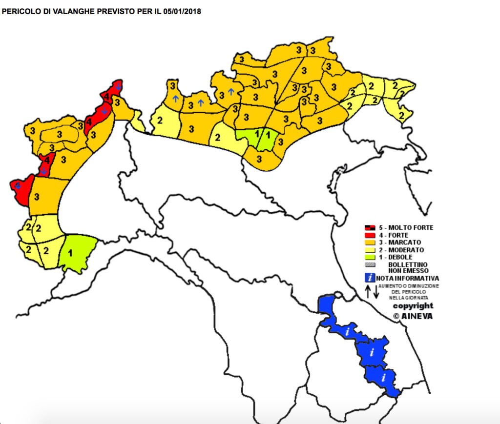 Bollettino AINEVA 05 gennaio