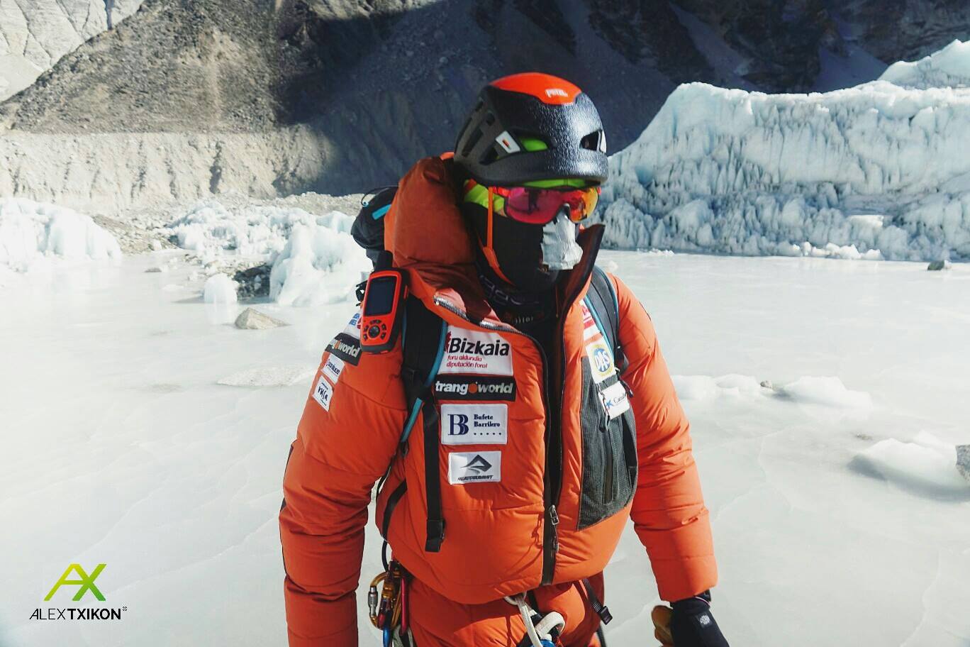 Alex Txikon ieri a C2