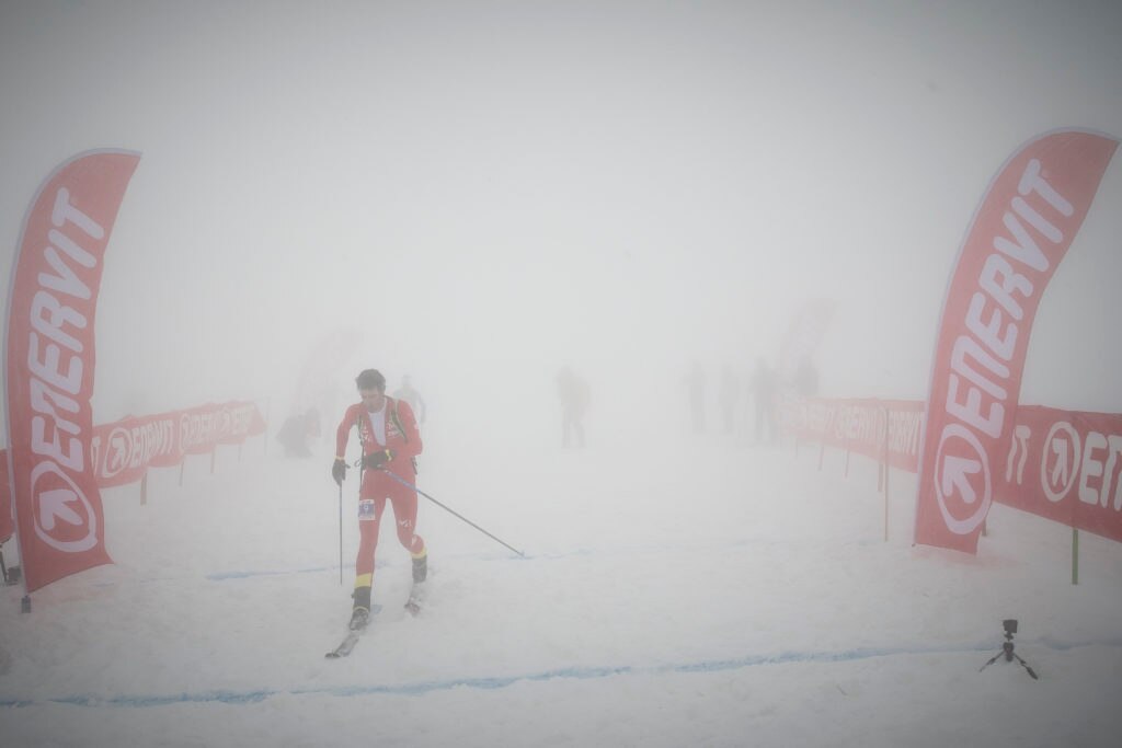 Kilian Jornet taglia il traguardo. Foto @ Ufficio Stampa Trofeo Internazionale dell