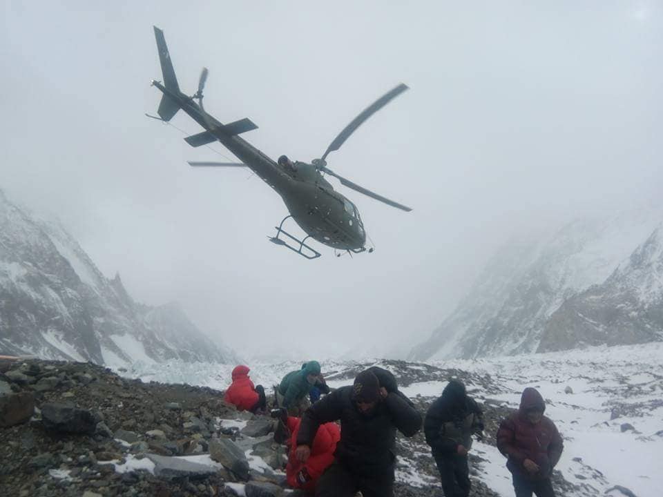 Elicottero al K2