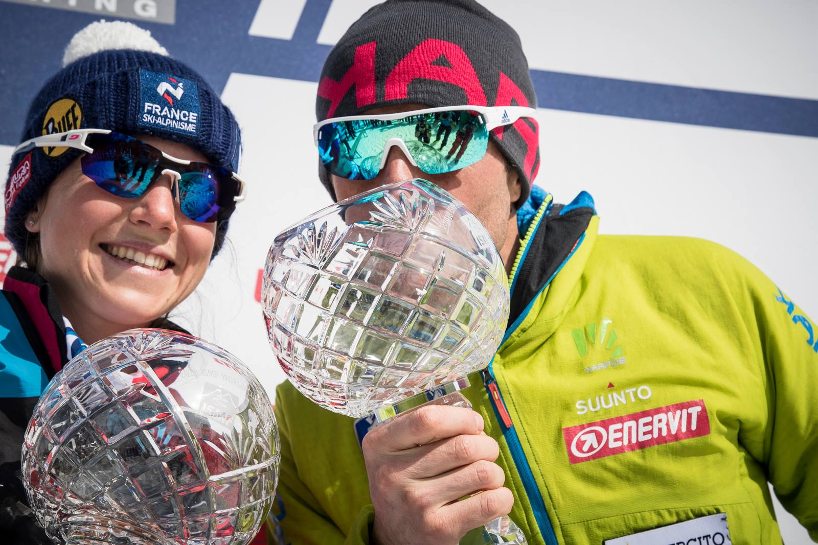 Axelle Mollaret e Michele Boscacci. Foto ISMF
