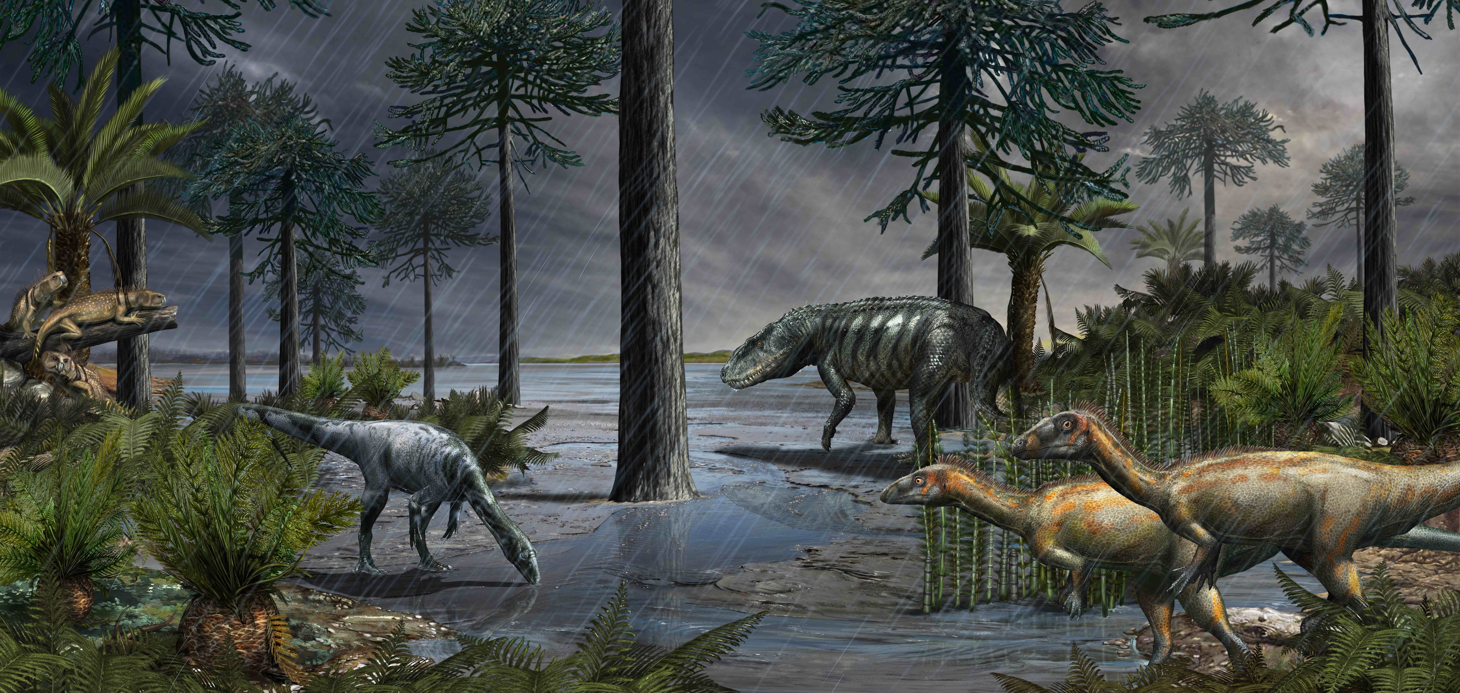 Dinosauri nel loro ambiente © Davide Bonadonna - MUSE