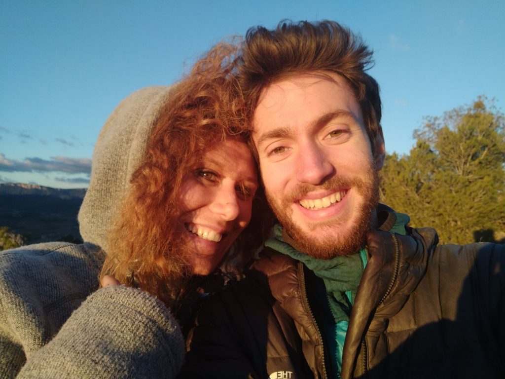 Sara con il fidanzato Stefano Ghisolfi