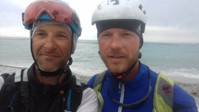 Gomola, Golec, Alpi, Traversata, scialpinismo, bike