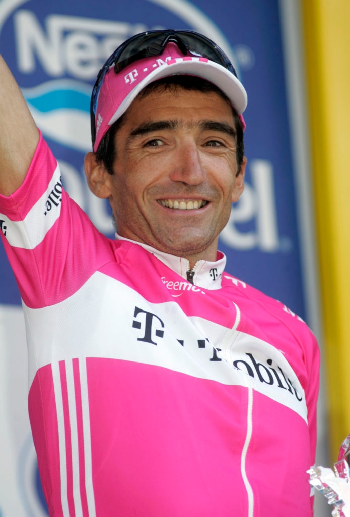 Guiseppe Guerini gewinnt die 19. Etappe der Tour de France am 22.07.2005 von Issoire nach Le Puy-en-Velay