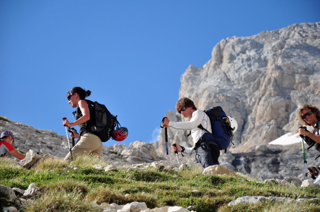 Il sentiero per il rifugio Franchetti - foto Stefano Ardito