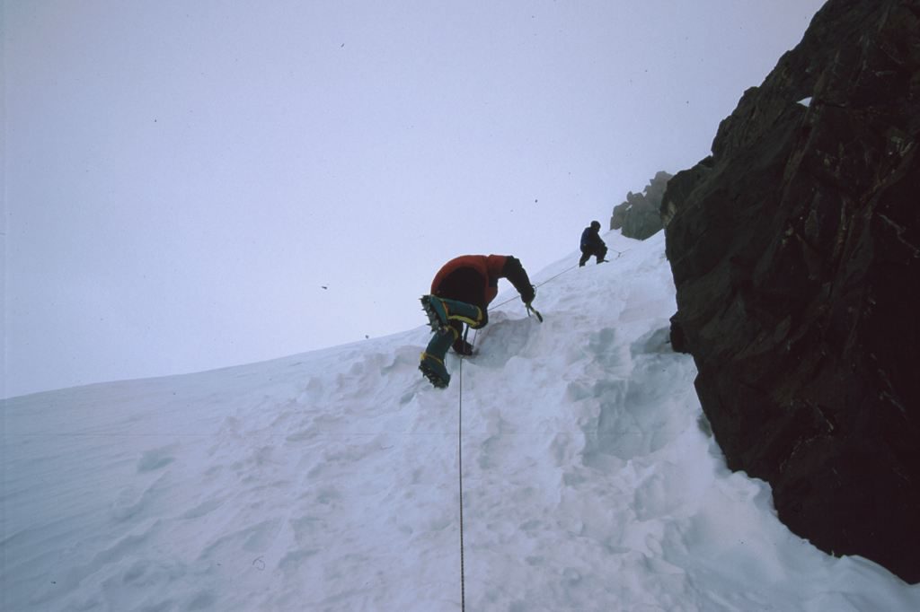 Nives Meroi e Romano Benet al Broad Peak. Foto @ Archivio Meroi-Benet