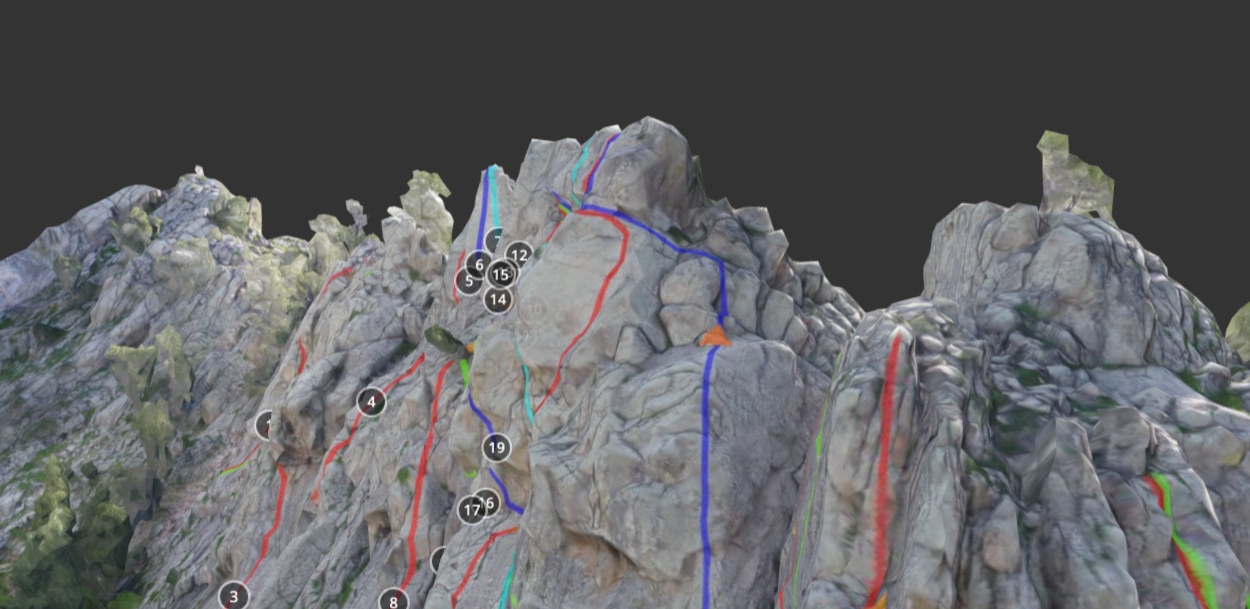 Climb assist, climbing, arrampicata, mappe 3D
