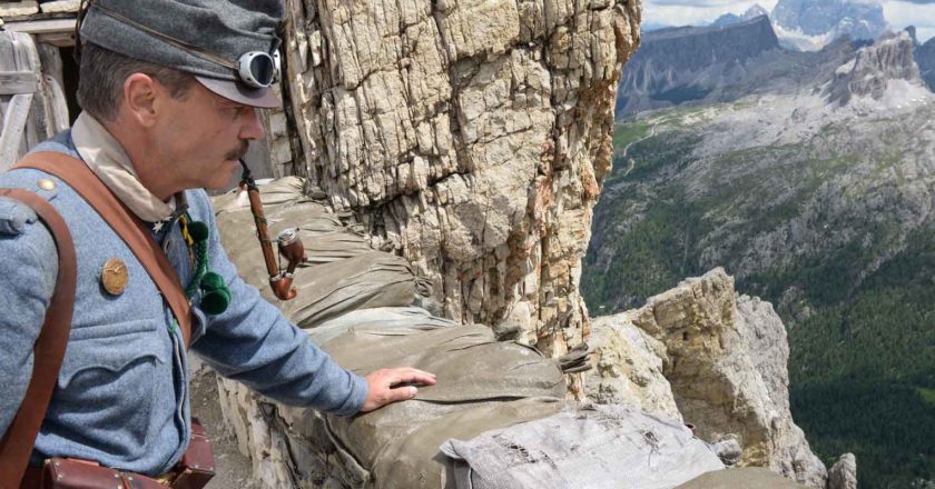 Lagazuoi Dolomiti, Grande Guerra, Prima Guerra Mondiale, La montagna che esplode