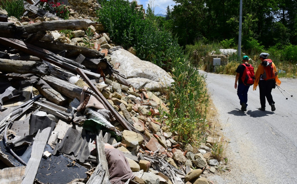 Le macerie di Cossito, frazione di Amatrice