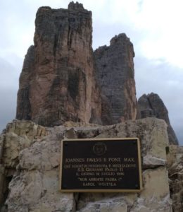 Papa, Giovanni Paolo II, Benedetto XVI, Francesco, Tre Cime di Lavaredo