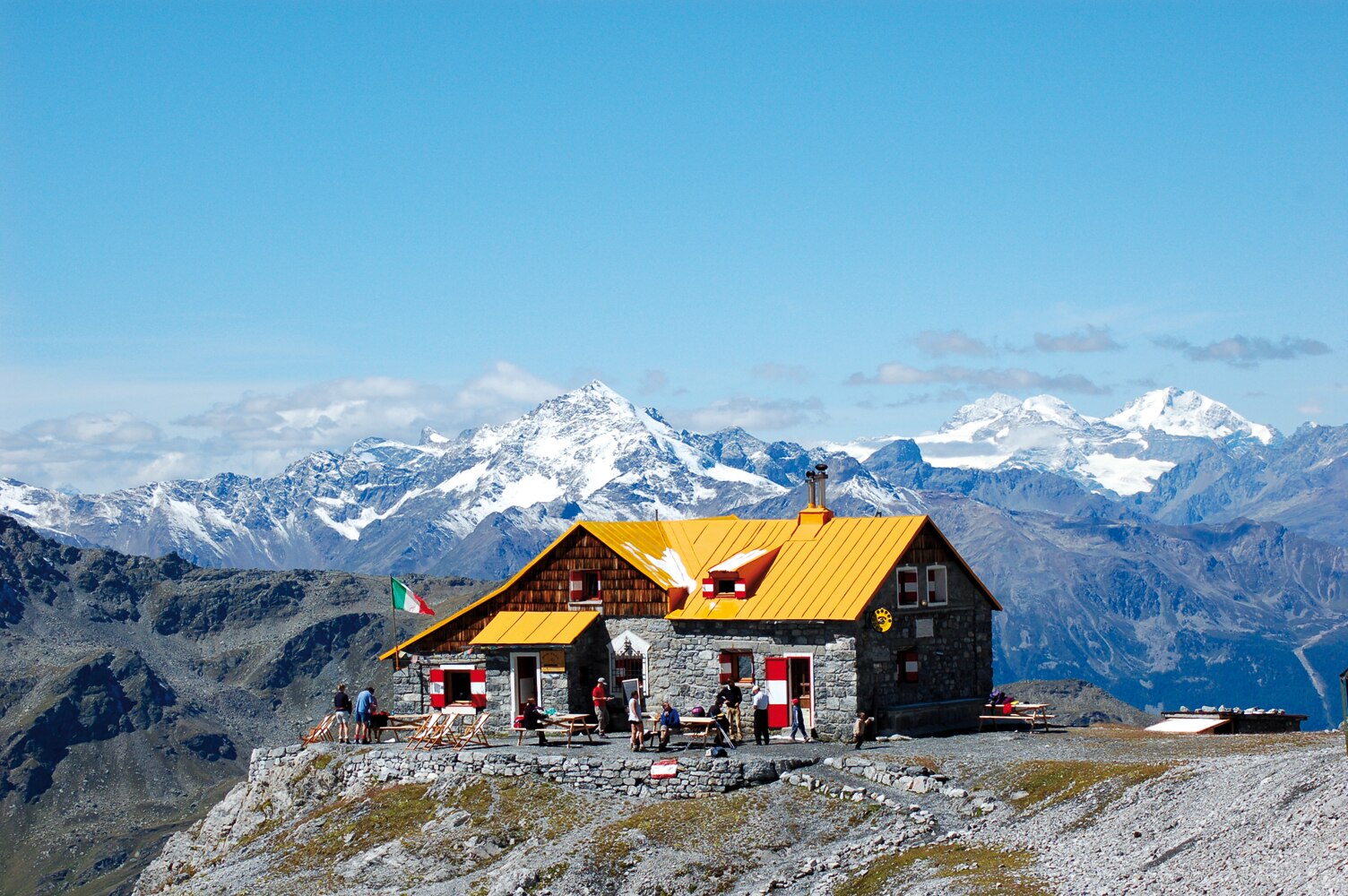 vetrina, rifugio, quinto alpini