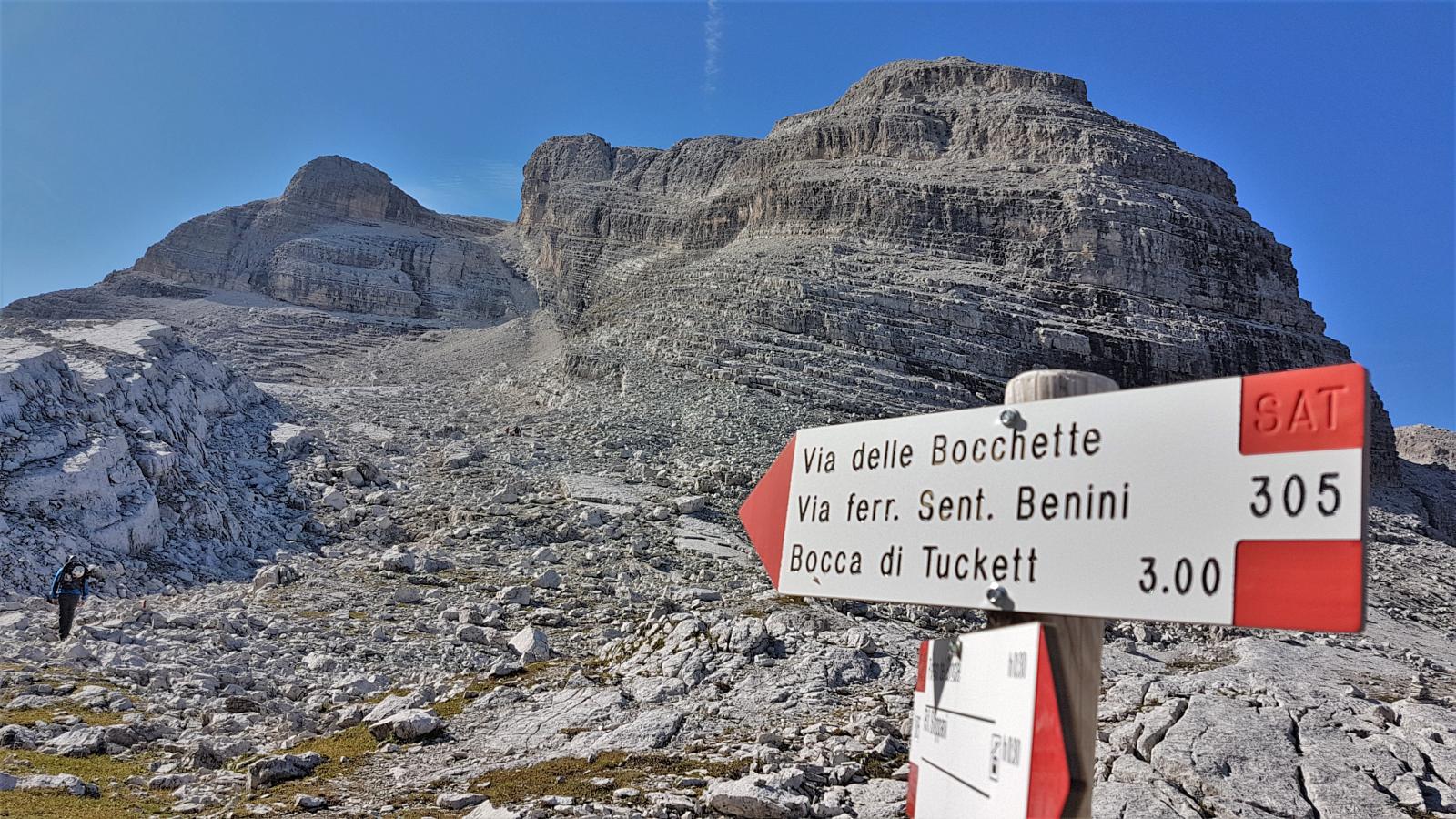 ferrate, itinerari, Bocchette Alte, Dolomiti,