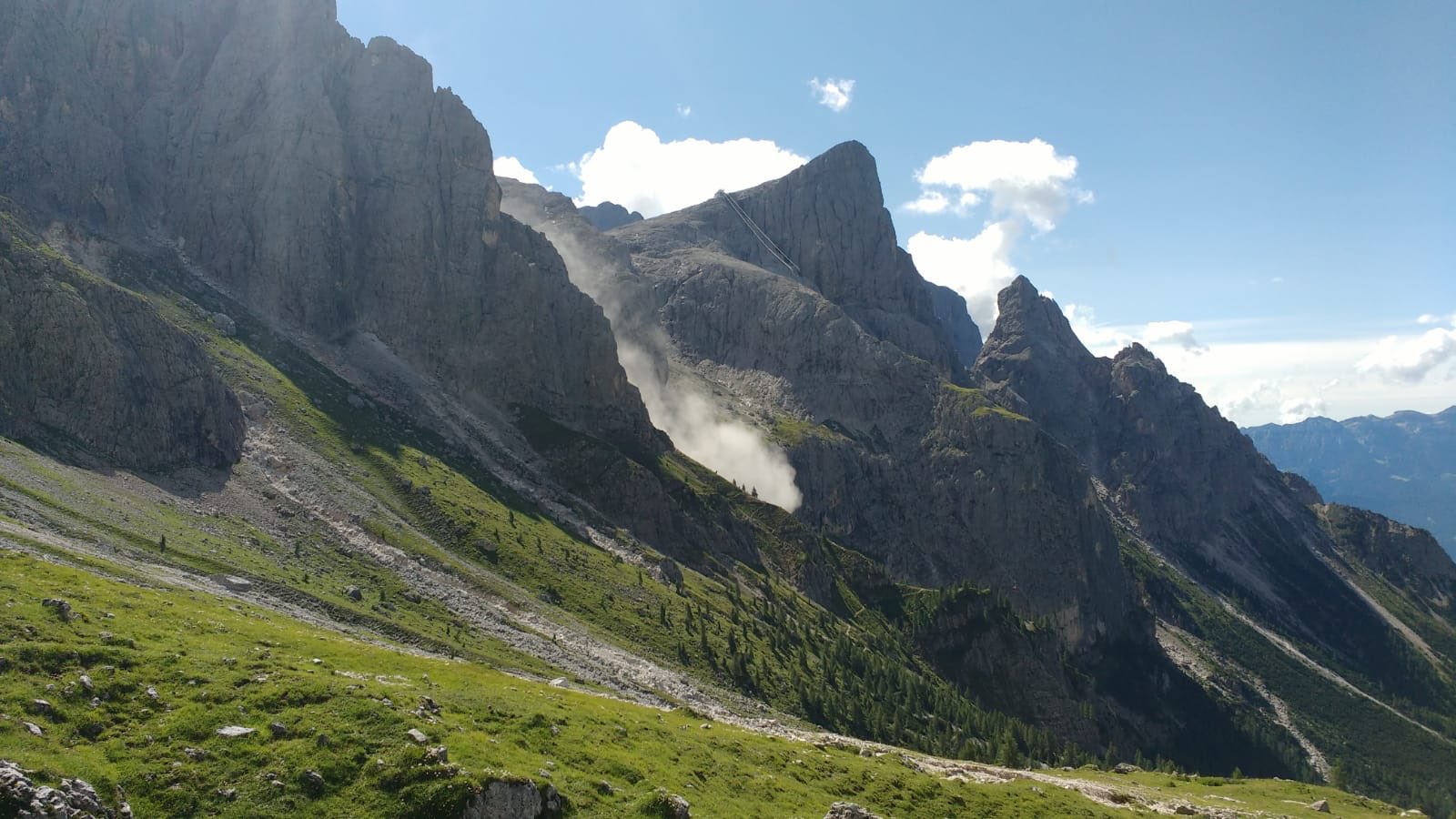 dolomiti, frana, pale di san martino