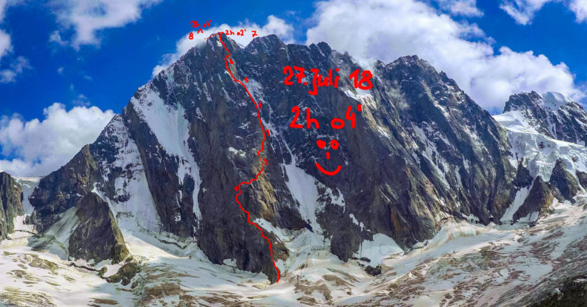 speed record, alpinismo, dani arnold, grandes jorasses, sperone walker, monte bianco
