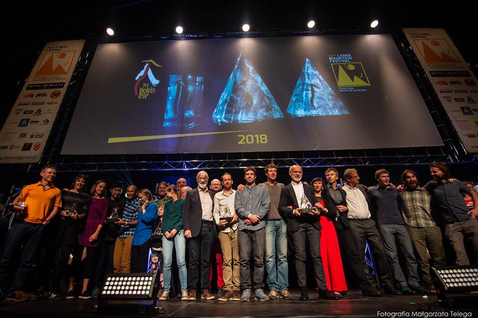 Piolets d'Or 2018, Ladek Mountain Festival, Andrej Štremfelj, gasherbrum, nuptse, oscar dell'alpinismo, Shispare
