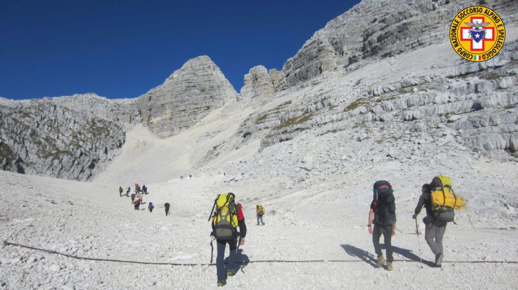 CNSAS, Soccorso alpino e speleologico, esercitazione in grotta, record di profondità