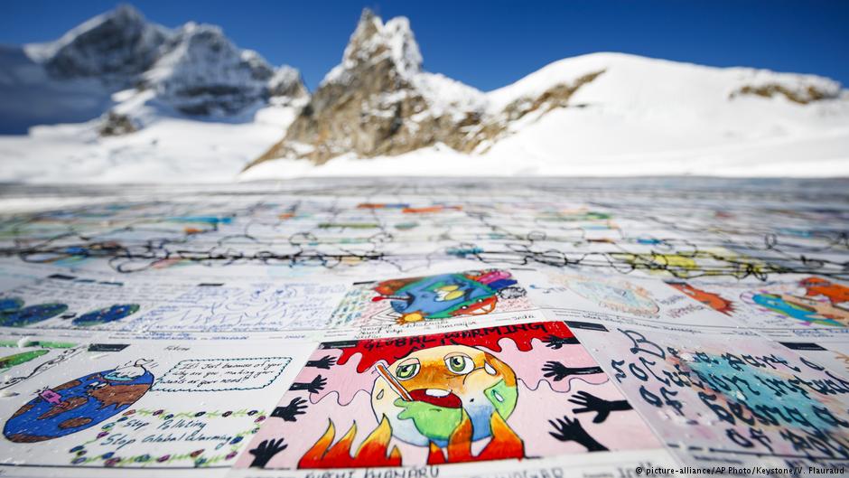 climate change, cartolina, Aletsch, Svizzera, COP24, ghiacciai, cambiamento climatico, surriscaldamento globale