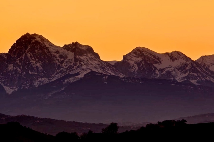 Gran Sasso, Abruzzo, timelapse, Appennino