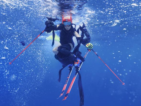 Federica Brignone, sci, slalom gigante, traiettorie liquide, ecologia, denuncia, tutela, fotografia