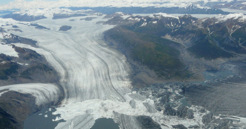 Yakutat, ghiacciaio, Alaska. NASA, Landsat, cambiamento climatico