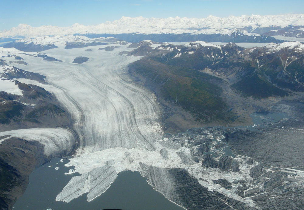 Yakutat, ghiacciaio, Alaska. NASA, Landsat, cambiamento climatico