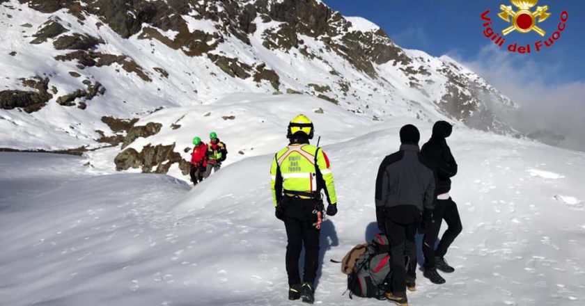 escursionisti, salvataggio, soccorso alpino, vigili del fuoco, valle strona, Malpensa