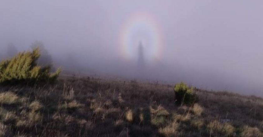 spettro di Brocken, Luca Ninni, Schiavi d'Abruzzo, Appennino, illusione ottica