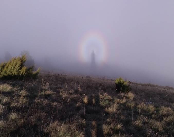 spettro di Brocken, Luca Ninni, Schiavi d'Abruzzo, Appennino, illusione ottica