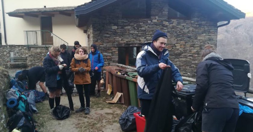 Monteviasco, boyscout, funivia, solidarietà, rifiuti, Lombardia