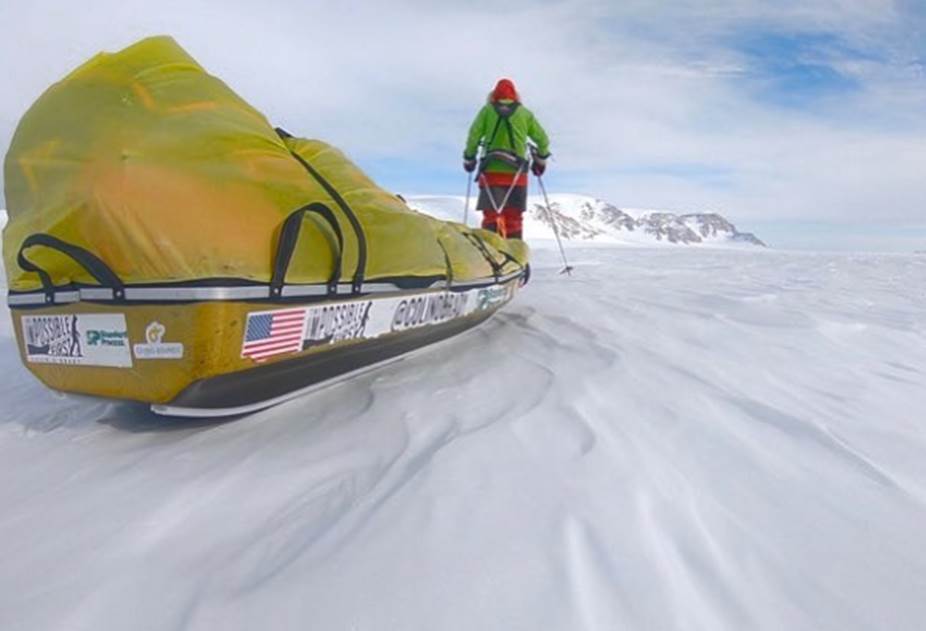Colin O'Brady, Lou Rudd, Antartide, record, solo, trekking, Polo Sud