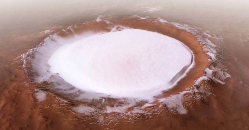Mars express, Marte, cratere Korolev, ESA, spazio, satellite