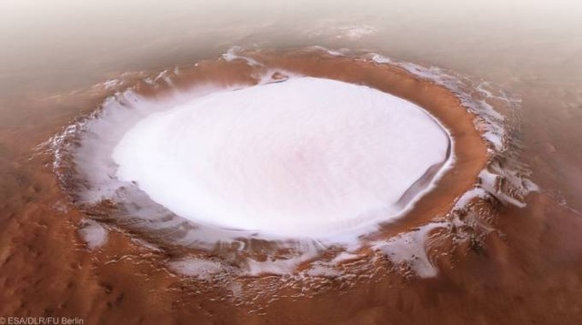 Mars express, Marte, cratere Korolev, ESA, spazio, satellite