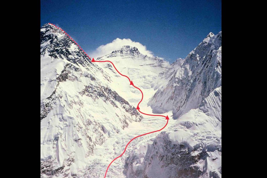 La via di salita al Everest - Foto @ Wielicki