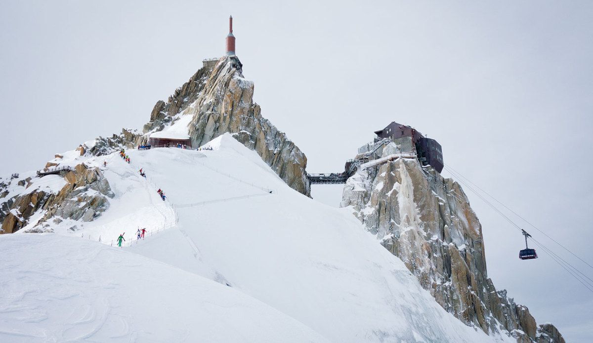chamonix, aiguille du midi, monte bianco