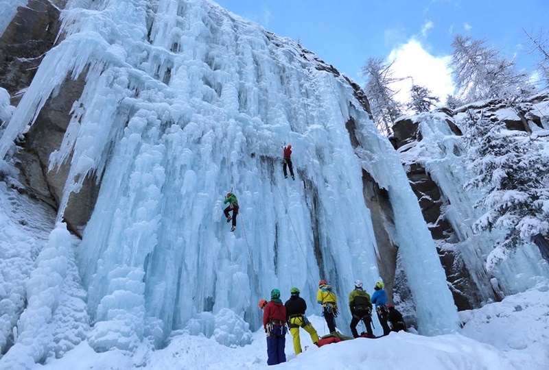 Cascate di ghiaccio, UVGAM, Cogne, Soccorso Alpino, Guide Alpine, ghiacciatori