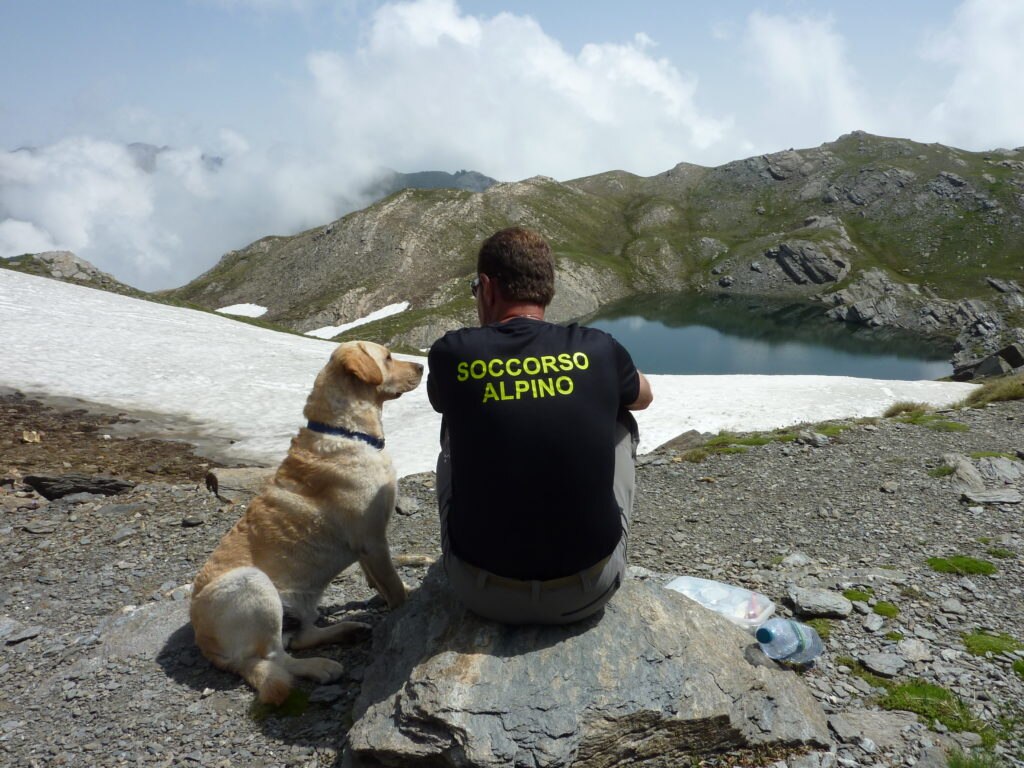 Alberto Espagnol con Zeus. Foto Alberto Espagnol