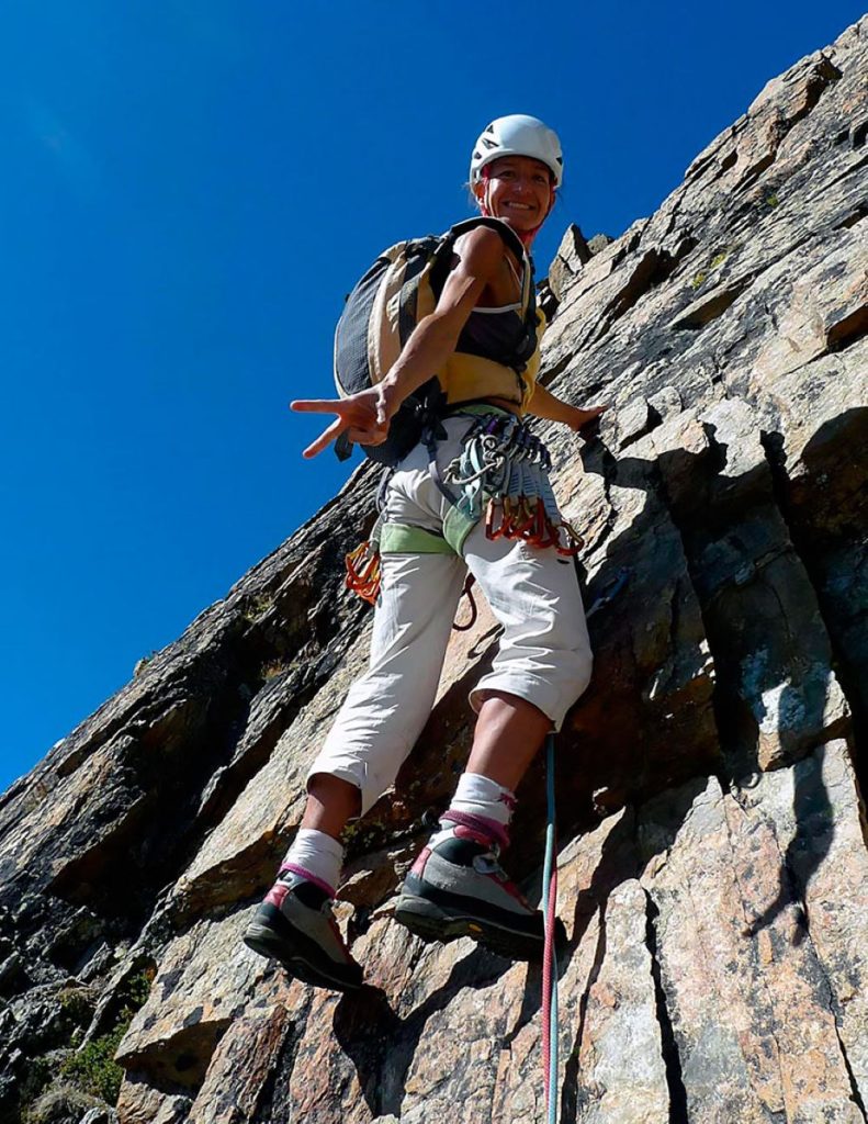 Marianne Chapuisat in un momento di relax attivo @ Andar Exrtremo