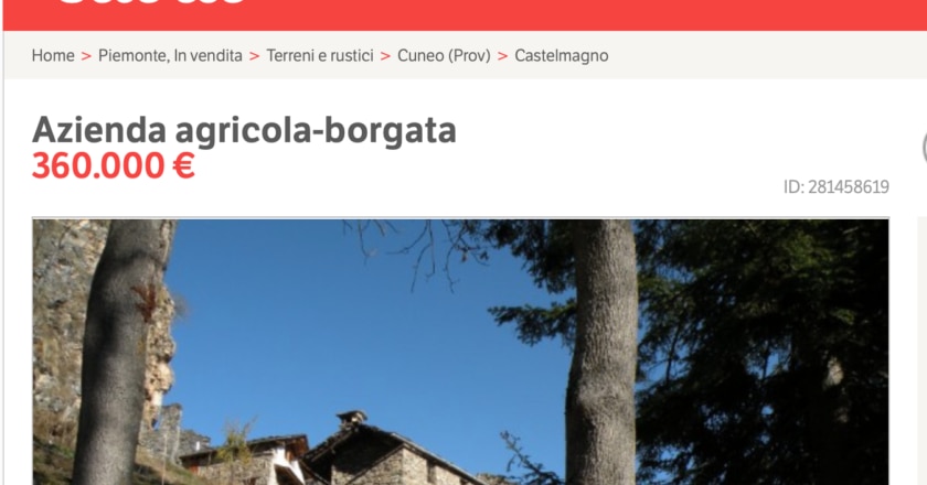 Batuira, Cuneo, Castelmagno, borgo, Piemonte, Subito.it, Marco Bussone, Uncem