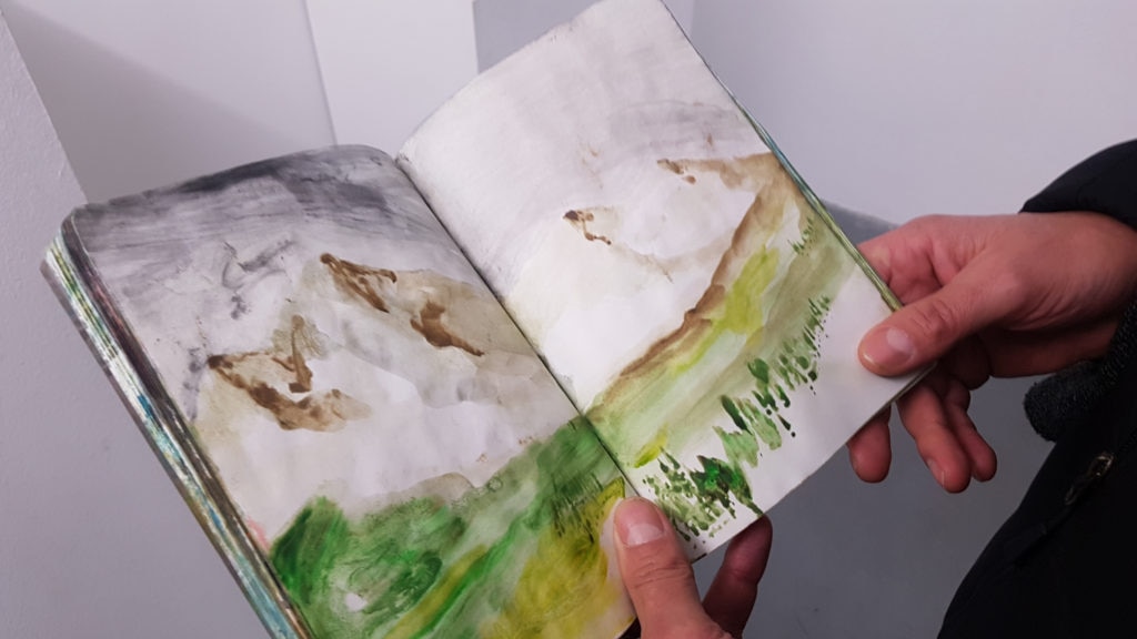 Un acquerello di Angelo Bellobono