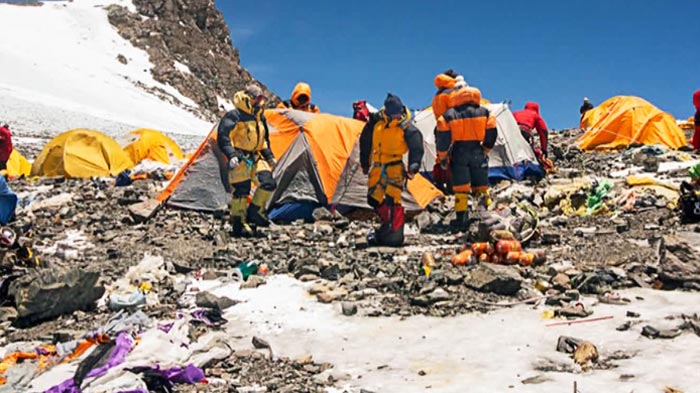 Everest, versante nord, Cina, pulizia, Qomolangma, rifiuti
