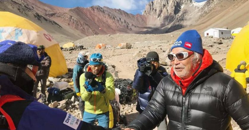 Yuichiro Miura, alpinismo, Aconcagua, Sud America, record, Everest