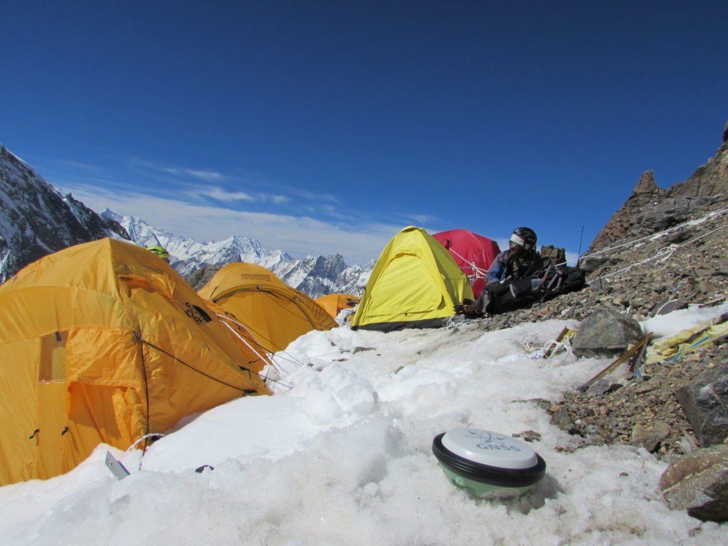 2014, misurazioni con i GPS di ultima generazione al campo 1 