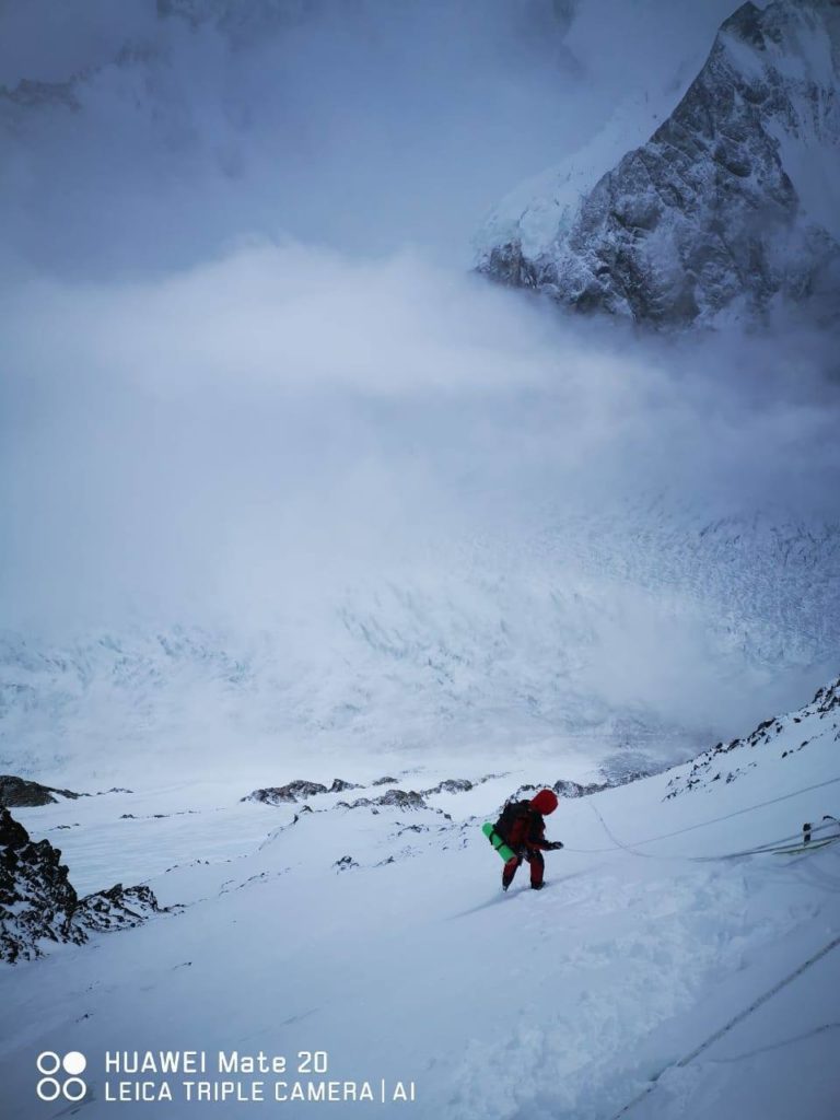  Appena sotto la Piramide Nera. Foto @ K2 winter climb 2019